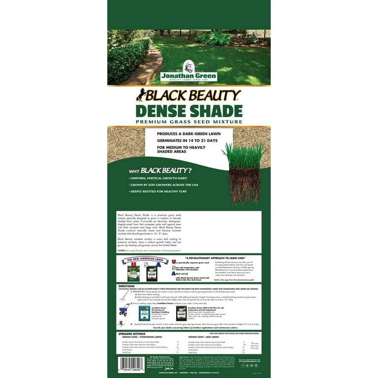  Jonathan Green (10365) Black Beauty Pacific Northwest Grass  Seed Mixture (Made for Washington, Oregon, and Idaho) - Cool Season Lawn  Seed (3 lb) : Patio, Lawn & Garden