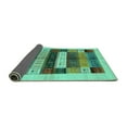 thumbnail image 2 of Ahgly Company Indoor Rectangle Abstract Turquoise Blue Contemporary Area Rugs, 8' x 12', 2 of 4
