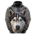 thumbnail image 2 of Sudadera con estampado de cara de perro divertida, sudadera con capucha de bulldog francés y corgi para hombre, chándal con pastor alemán y dachshund, sudaderas con capucha para perros, 2 of 5