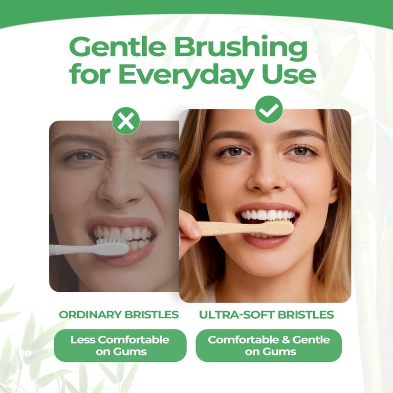 Genkent Bamboo Toothbrush, 12 Pack Ultra Soft Bristles photo 6