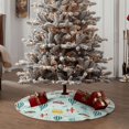 thumbnail image 4 of Balery Transport Travel Printed Christmas Tree Skirt , Merry Christmas Party Christmas Tree Decoration,Adjustable Tree Skirt-48", 4 of 6