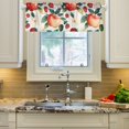 thumbnail image 2 of Yayeee Kitchen Valance Rod Pocket 54" x 18" Living Room Window Curtain, Strawberry Pattern, 2 of 6