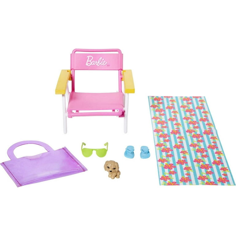 Barbie Accessory Pack Bundle with 4 Pets & 15 Accessories, Gift For 3 To 7  Year Olds 