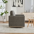 thumbnail image 4 of Upholstered Swivel Accent Chair and Comfy Accent Single Sofa Chair,Mid Century Modern Accent Chair, 360 Degree Club Chair, Lounge Armchair for Living Room Bedroom Apartment Nursery,Gray, 4 of 7