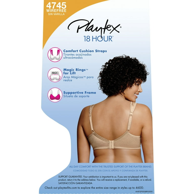 Playtex Secrets Women`s Cottony Jacquard Seamless Underwire Bra, 44B  Natural Beige : : Clothing, Shoes & Accessories