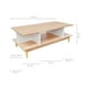 thumbnail image 3 of Mesa de Centro Relan Bari con Entrepaños Blanca y Beige, 3 of 6