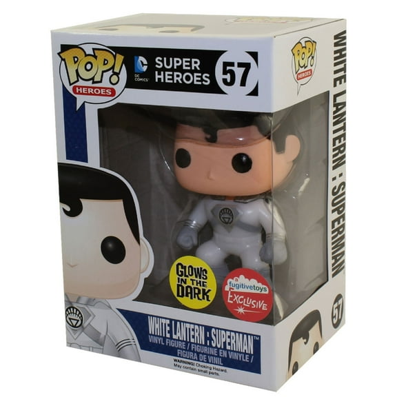 Funko POP! Heroes - DC Comics Vinyl Figure - WHITE LANTERN SUPERMAN (Glow in the Dark) *Exclusive*