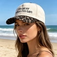 thumbnail image 4 of Sales 2026 Under $5 Dark Gray Hats for Women GIJNRIUIUA I’M Nicer When I’M Tan Hat Two Toned Trucker Hat Embroidered Baseball Cap Baseball Hats, 4 of 4