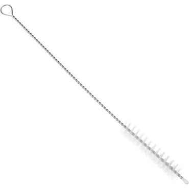Melantax 1pc Stainless Steel Drinking Straw Brush Straw Cleaning Brush (20x0.8cm)