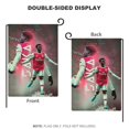 thumbnail image 4 of Bukayo Saka -bandera de jardín temática. Regalo perfecto para fans, amigos y familiares, ideal para actividades al aire libre y decoración de fiestas. 32*47CM, 4 of 6