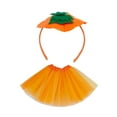 thumbnail image 5 of Segolike Halloween Pumpkin Headband with Skirt Funny Cute Hair Hoop for Party Photo Props Style A, 5 of 8