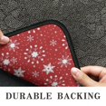 thumbnail image 6 of Red Christmas Snowflake Pattern Door Rugs,Washable Non Slip Door Mats Indoor,Decorative Door Mats,Entry Mat Indoor for Entrance,Bedroom,Kitchen,Bathroom,30"x17", 6 of 6