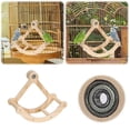 thumbnail image 1 of Running Wheel For Birds Wooden Exercise Toy Parrot Play Stand Sports Swing Rotating Activity Pet Supplies, 1 of 3