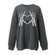 thumbnail image 1 of Blusa holgada de manga larga con estampado de otoño a la moda de Halloween para mujer, jersey informal de cuello redondo, Tops, sudadera Fridja  bvmnju6931, 1 of 5