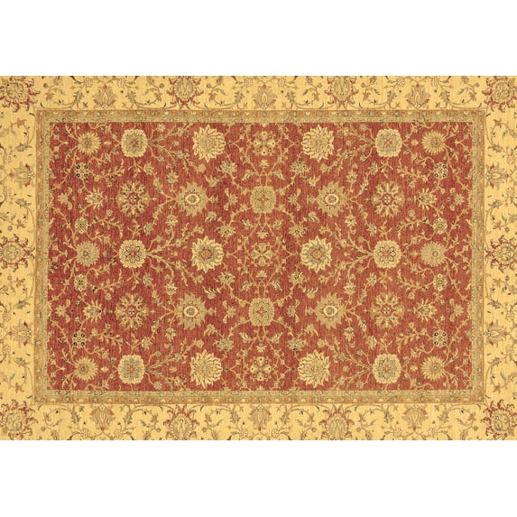 Ahgly Company Indoor Rectangle Oriental Brown Traditional Area Rugs, 8' x 10'