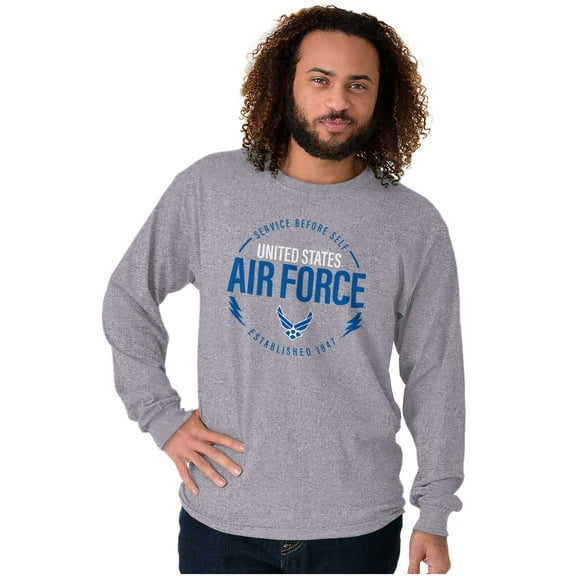 US Air Force Service Before Self Long Sleeve TShirt Men Women Brisco Brands S