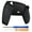 Black, variant on eXtremeRate White Rubberized Grip Back Housing Bottom Shell Replacement Back Shell Cover for ps5 Controller