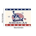 thumbnail image 3 of Alfombra con estampado de bandera patriótica – Alfombra antideslizante de fibra de poliéster para la entrada, alfombra suave y lavable para interiores, alfombra decorativa para fiestas., 3 of 6