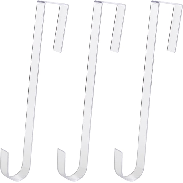 Colgador de guirnaldas EUCATUS Best, transparente, antiarañazos, 12 pulgadas, paquete de 3