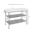 thumbnail image 4 of Kitchen Island with Countertop & Shelving - Modern Home Furniture, 4 of 6