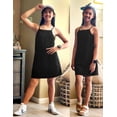 thumbnail image 6 of Oudiya Girls Summer Dress with Shorts Spaghetti Straps Romper Dresses with Pockets for Kids 5-15 Y, 6 of 7