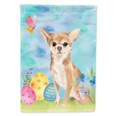 Chihuahua Easter Garden Flag