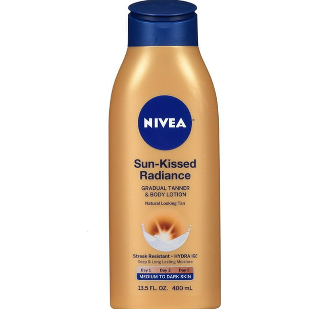 Veilig praktijk kwaadaardig NIVEA Sun-Kissed Radiance Gradual Tanner & Body Lotion 13.5 oz - Walmart.com