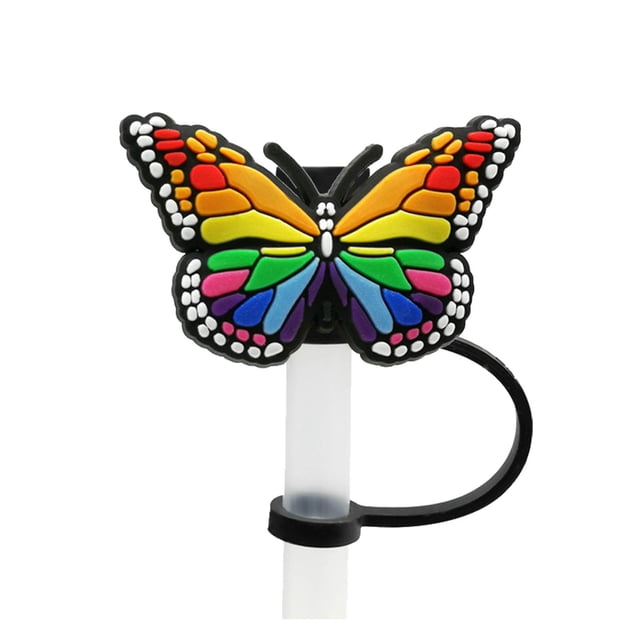 Colorful Design Straw Cover For StanleCup Silicone Bow Straw Covers Cap Protector Topper Reusable Drinking Tips Lids 8.0mm Lid Accessories StanleCup Straw Topper G Full Cups