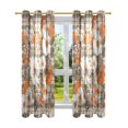 thumbnail image 7 of Yayeee Window Curtains Set of 2 for Living Room Light Filtering 63"x52", Rustic Floral, 7 of 7