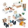 thumbnail image 1 of Juego de juguetes de madera con forma de pera, 35 piezas, de Dollhouse Furniture, 1 of 6