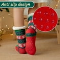 thumbnail image 5 of Slipper Socks for Women with Gripper - Winter Non Slip Thick Fuzzy Socks - Warm Cozy Christmas Socks Gift, 5 of 7