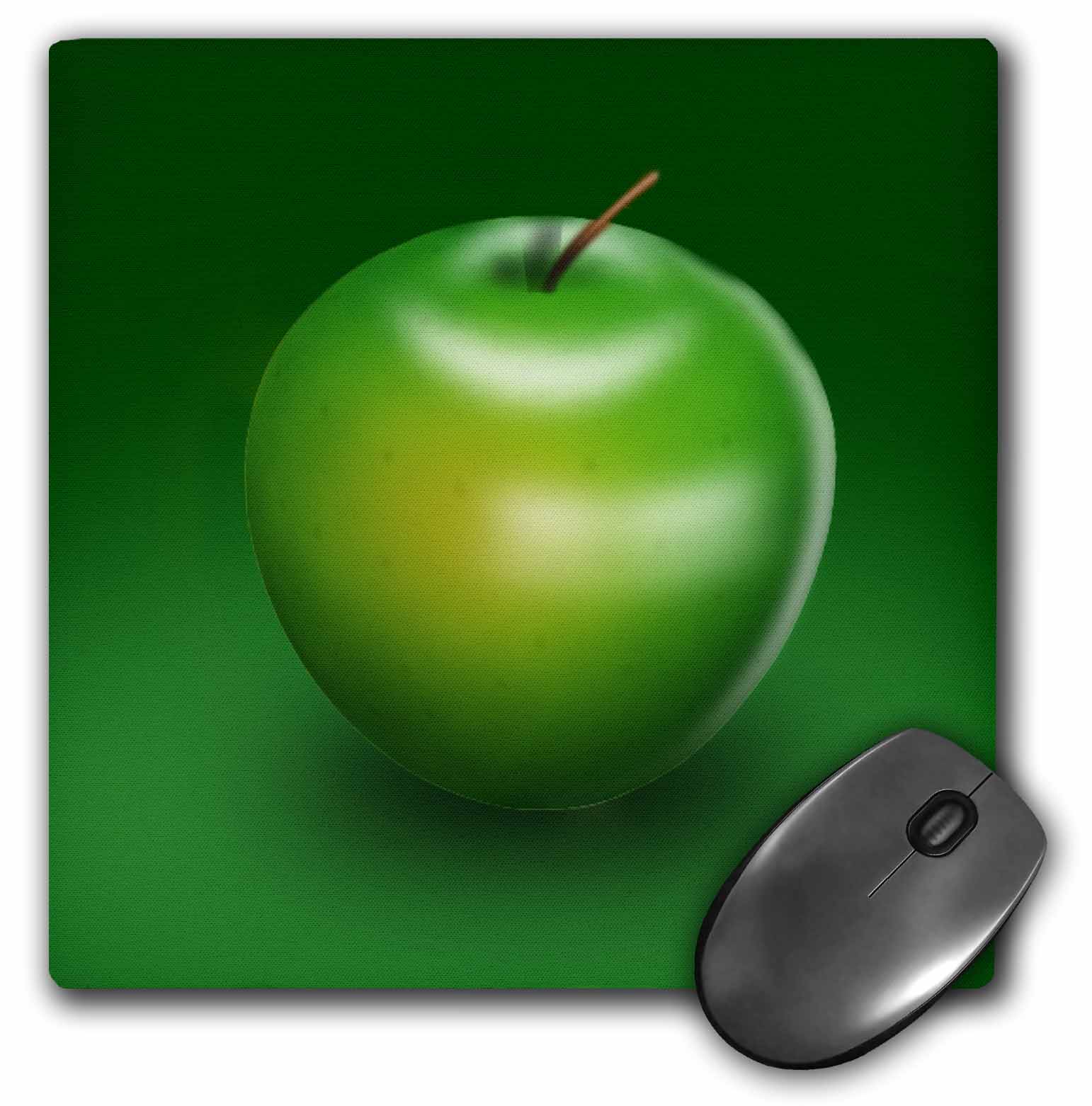 3dRose Delicious green apple digital representation of fruit , Mouse