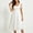 White, variant on Dresses for Women 2026 Elegant Classy Business Casual Dress for Women Regular Fit Summer Puffed Sleeve Square Neck Embroidery Athletic Dress for Women S-2XL