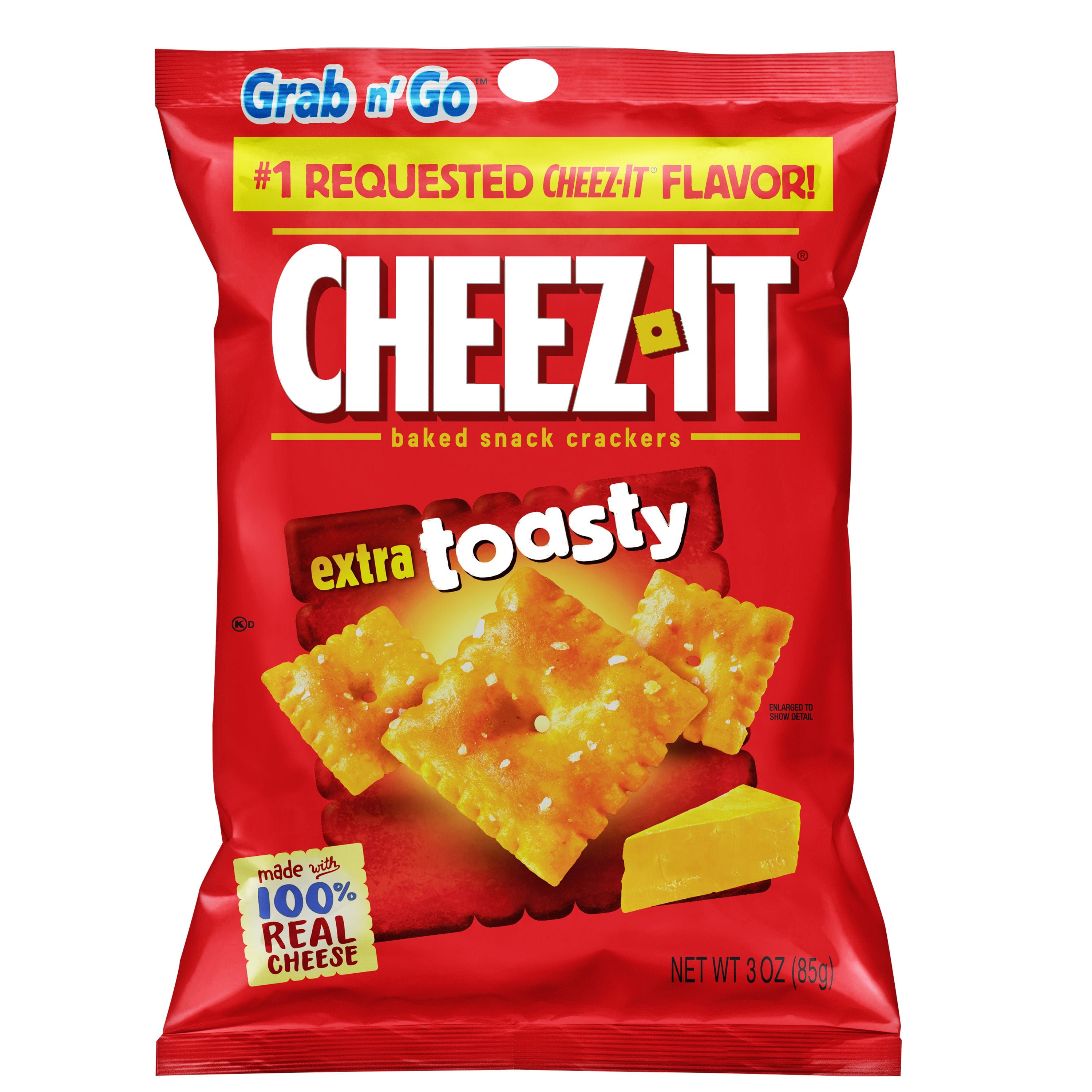 Kellogg's Cheez It Crackers Extra Toasty 3oz