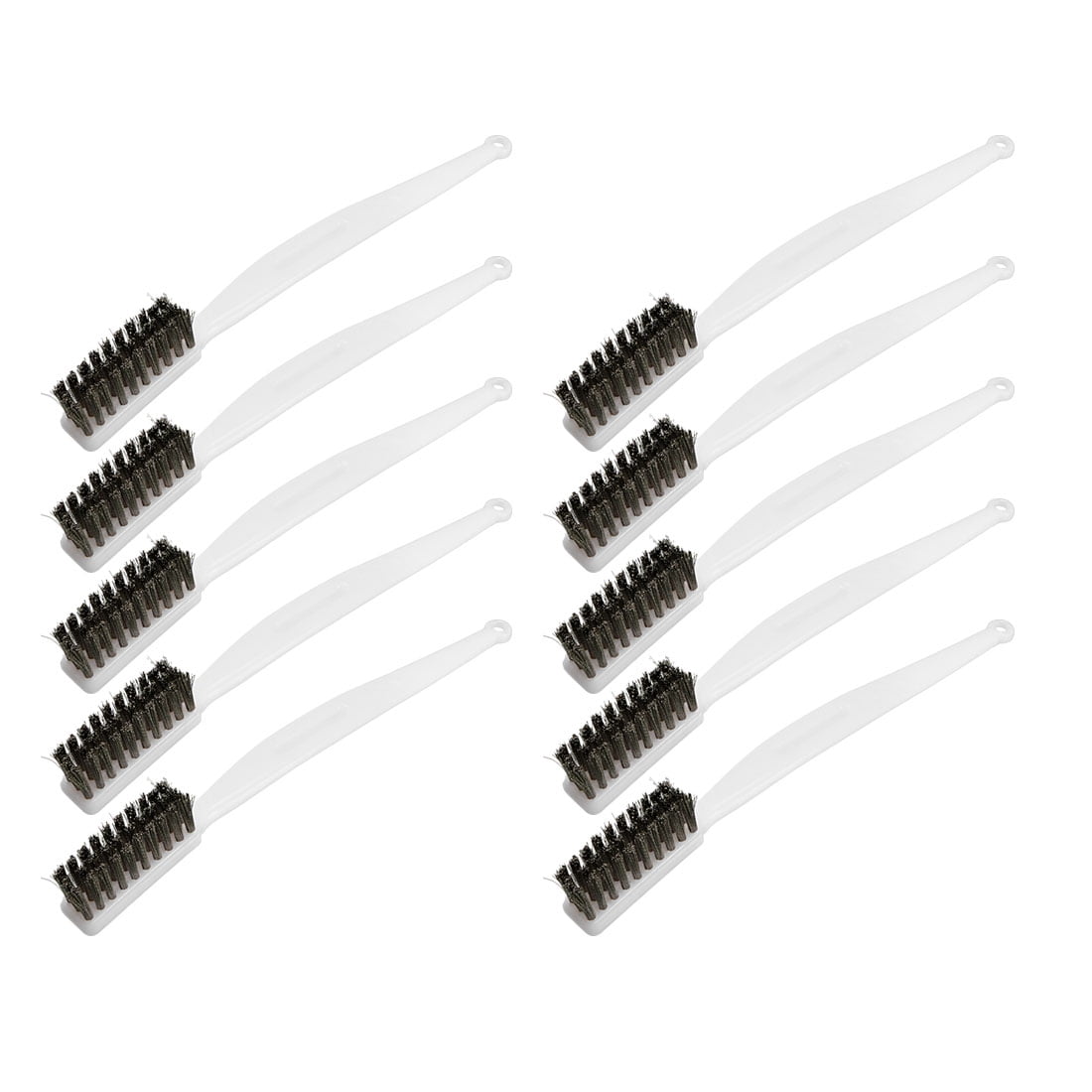 4 WIRE BRUSHES STAINLESS STEEL WITH A PLASTIC HANDLES