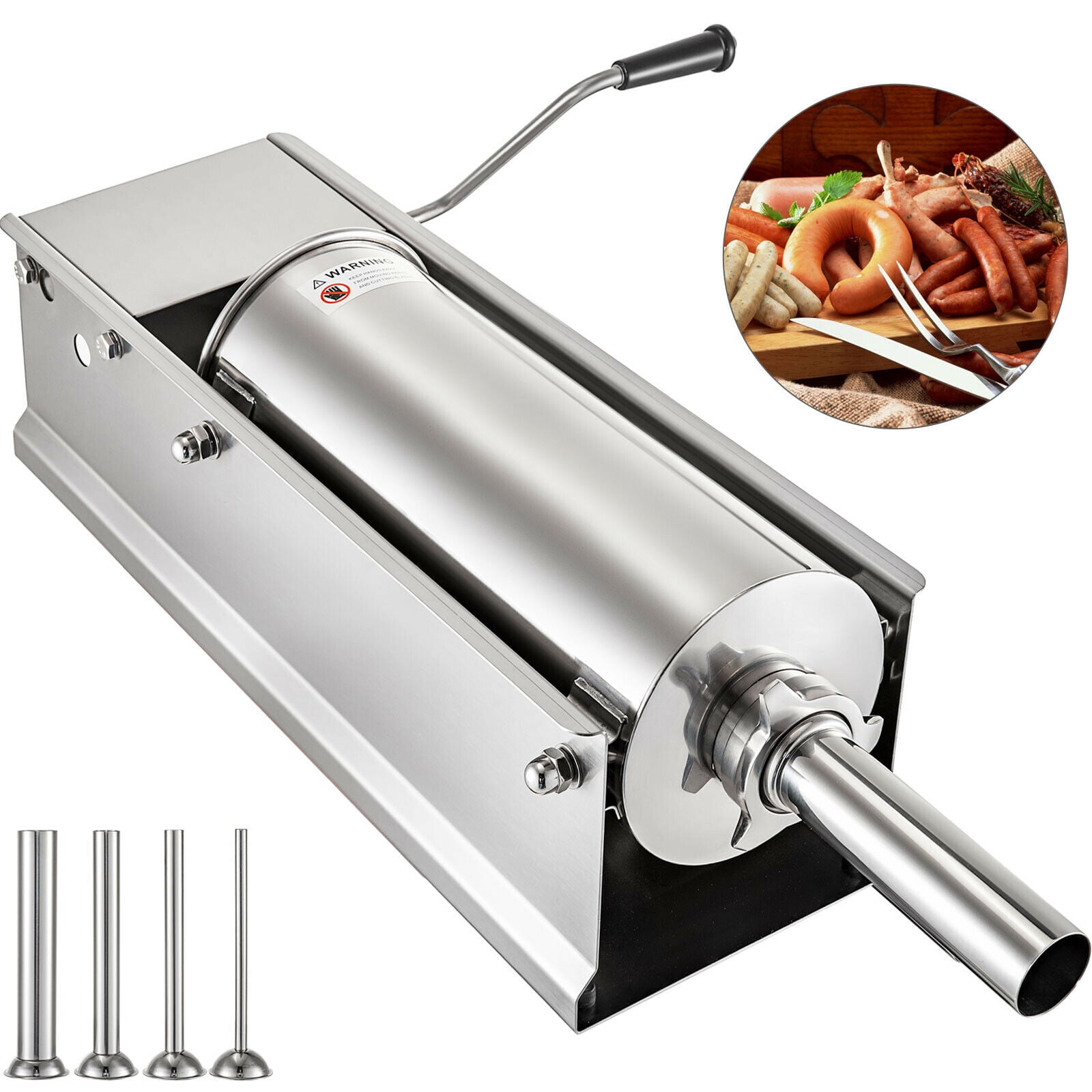 Details about   7L Manual Sausage Stuffer Commercial 2 Speed Stainless Steel Meat Filler Sausage 