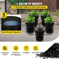thumbnail image 3 of KFFKFF DWC Hydroponic System, 5 Gallon 5 Buckets, Deep Water Culture Growing Bucket, Hydroponics Grow Kit with Pump, Air Stone and Connected Reservoir, for Indoor/Outdoor Leafy Vegetables, 3 of 9