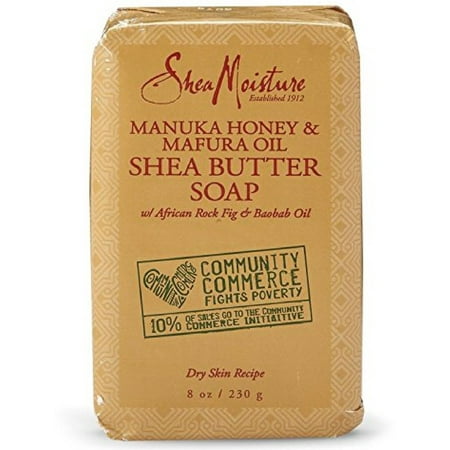 4 Pack - Shea Moisture Manuka Honey & Mafura Oil Shea Butter Soap 8 oz
