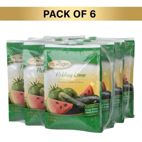 Mrs. Wages Pickling Lime Mix 16 oz (Pack Of 6)