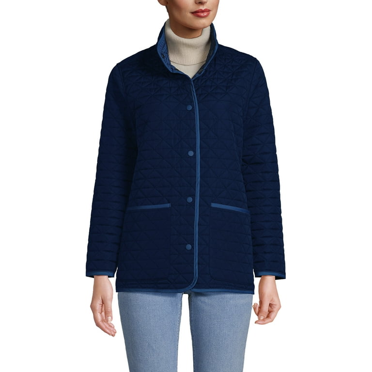 Lands End Women s Insulated Reversible Barn Jacket Walmart
