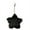 Color;Black, variant on Plush Five-pointed Star Keychain Cute Pendant Keyring Hanging Ornament Keys Holder Backpack Handbag Charm Gift for Girls