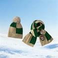 thumbnail image 2 of BFHHYA 2Pcs Kids Christmas Hat Scarf Set Winter Knit Warm Soft Pom-Pom Beanie Scarf Gift Set for Boys Girls and Toddlers 1.5-6Y, 2 of 6