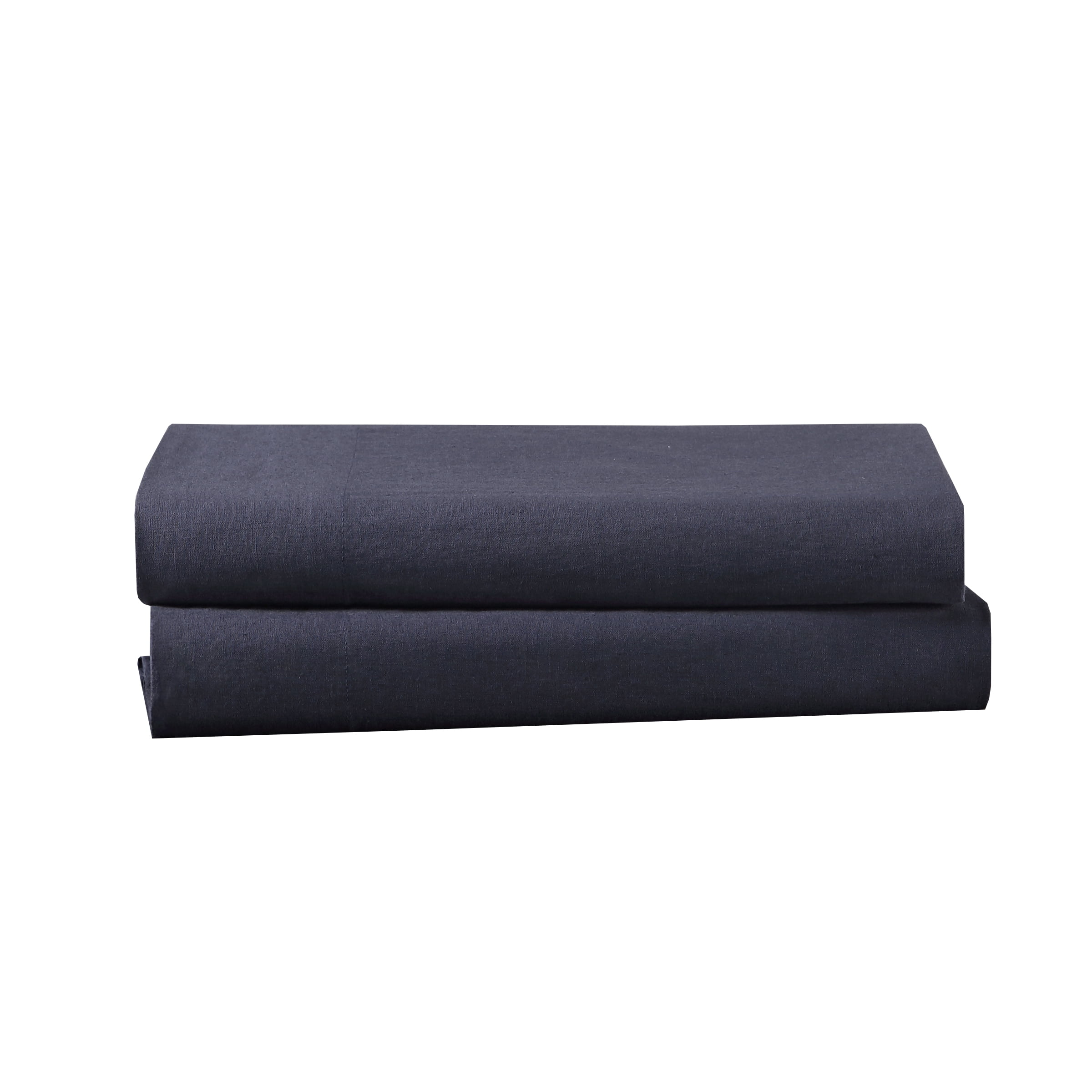 Washed Linen Cotton Blend Pillow Cases, 2-Pack