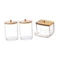 thumbnail image 1 of 3 dispensadores de hisopos, organizador de maquillaje transparente, multiusos. Estilo B, 1 of 9