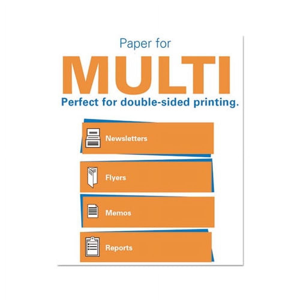 Premium Multipurpose Print Paper 97 Bright, 20lb, 8.5 x 11, White, 500 Sheets/Ream, 10 Reams/Carton