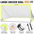 thumbnail image 3 of Juego de 2 goles de fútbol X-UMEUS para niños con pelota, escalera y conos, 6 x 4 pies, 3 of 6