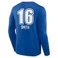 thumbnail image 3 of Men's Will Smith Royal Los Angeles Dodgers Fastball Player Name & Number Long Sleeve T-Shirt, 3 of 3