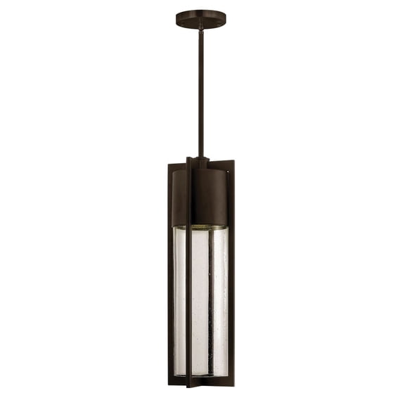 1322KZ Hinkley Lighting Shelter - 1 Light Medium Outdoor Hanging Lantern in Transitional-Modern Style - 6.25 Inches Wide by 21.75 Inches High-Buckeye