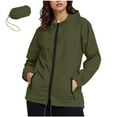 thumbnail image 2 of YFNNUP Packable Rain Jacket for Women Lightweight Waterproof Raincoat with Hood Pockets Outdoor Hiking Travel Windbreaker, 2 of 5