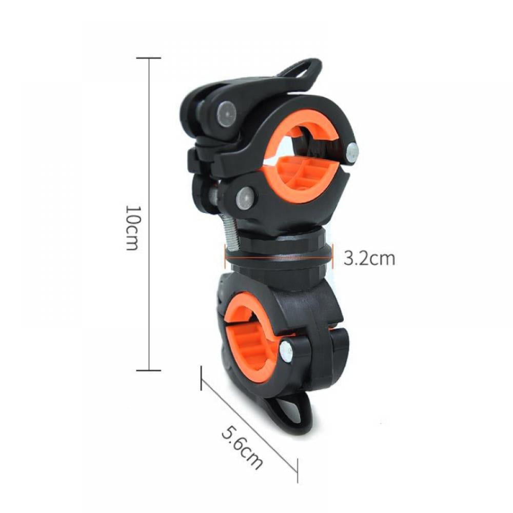 Details about   360º Bicycle Bike Flashlight LED Torch Mount Holder Cycling Clip Clamp AN 